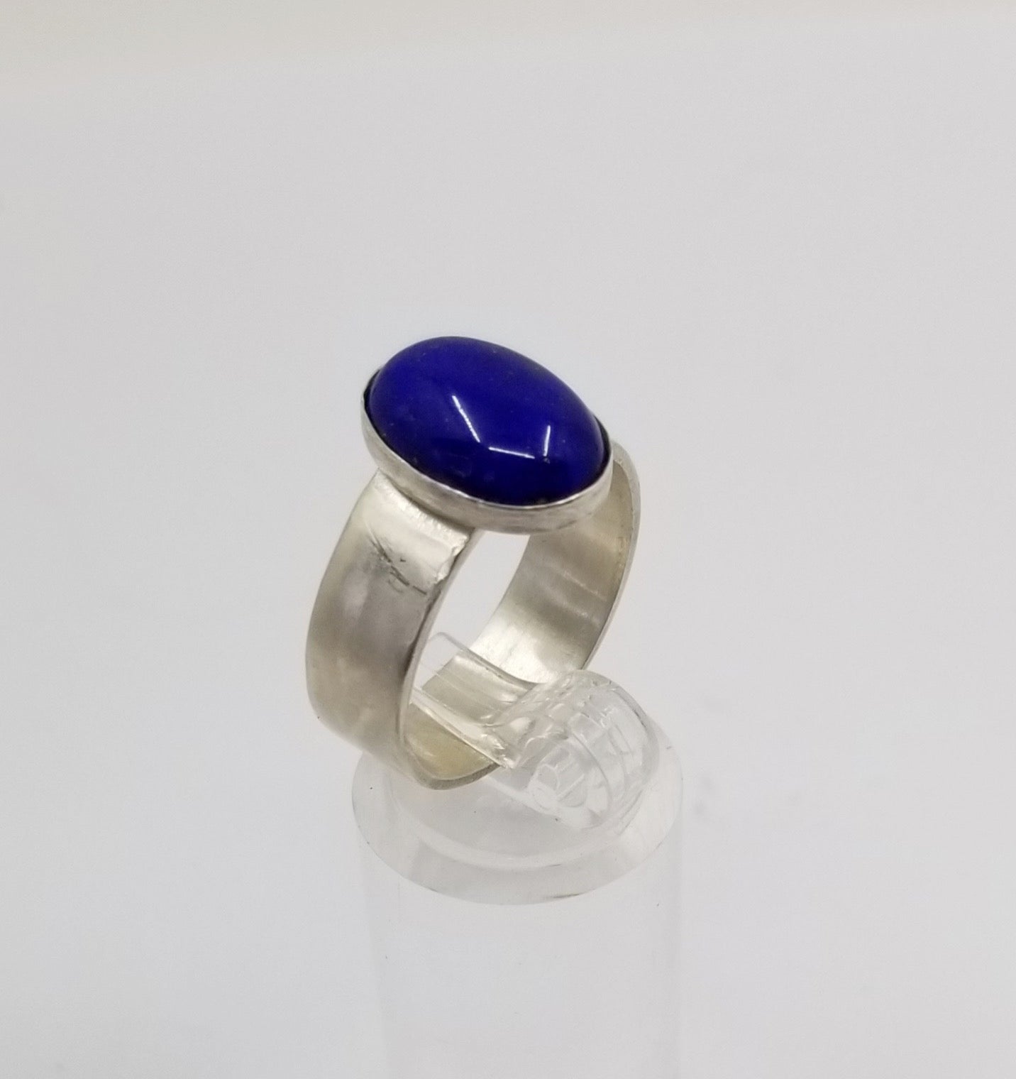 Lapis Lazuli Argentium Silver Ring